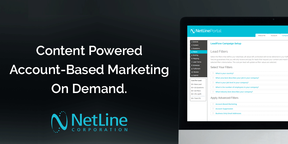 NetLine - leader in B2B Content Syndication Lead Generation - Content Powered ABM on Demand