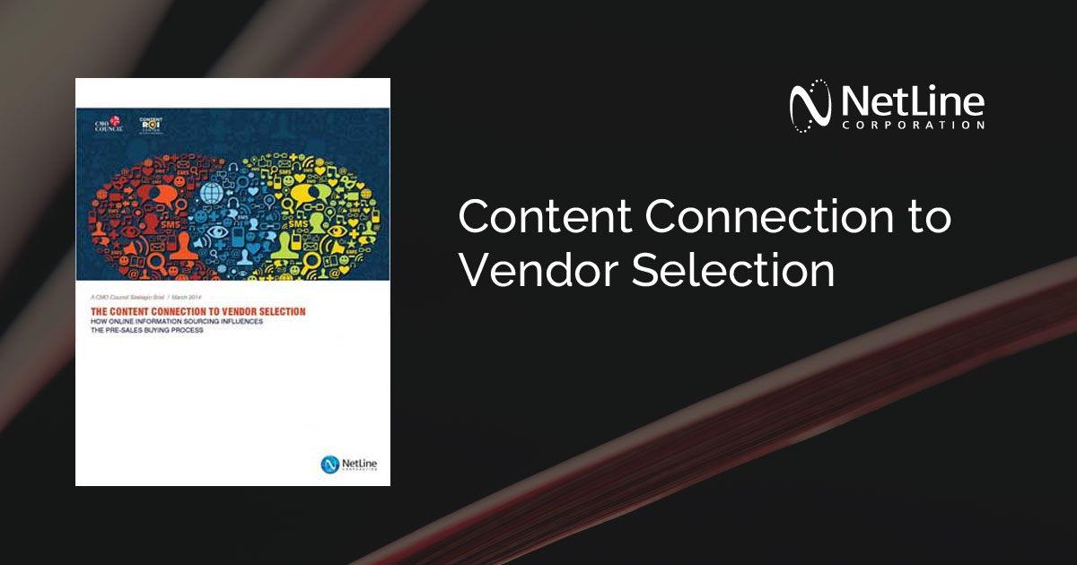 NetLine Strategic Brief: The Content Connection to Vendor Selection