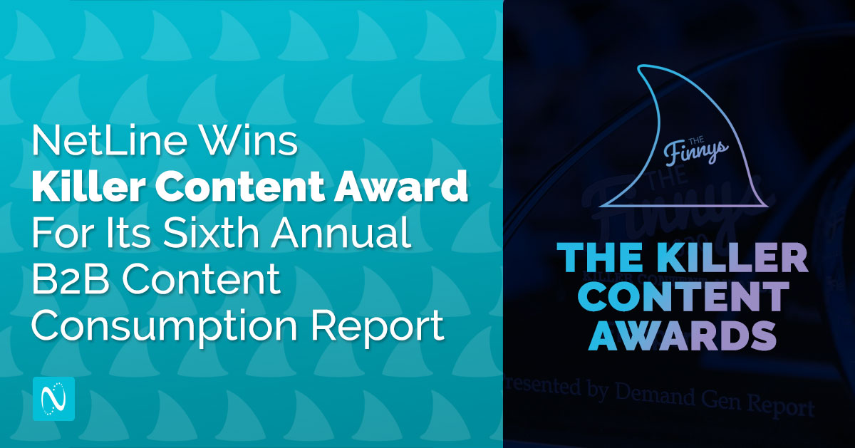 NetLine Wins Killer Content Award For Its Sixth Annual B2B Content Consumption Report