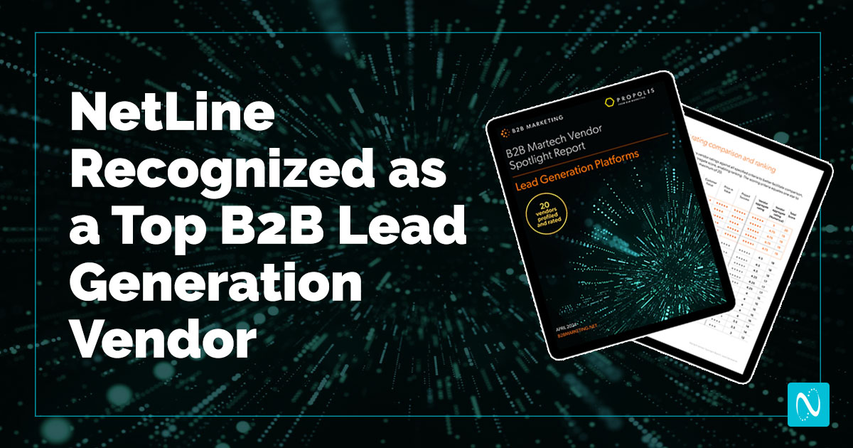 NetLine Recognized as a Top B2B Lead Generation Vendor