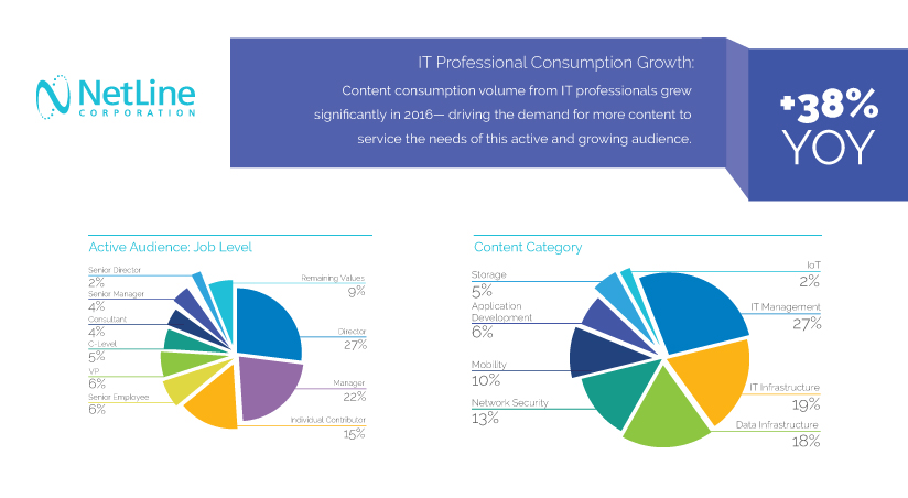 NetLine - leader in B2B Content Syndication Lead Generation - IT Content Consumption Trend